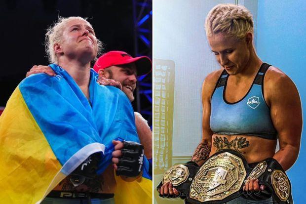 乌克兰 MMA 明星 Olena Kolesnyk 的家乡成为俄罗斯无人机的目标，但勇敢的战士发誓要在笼子里激励国家