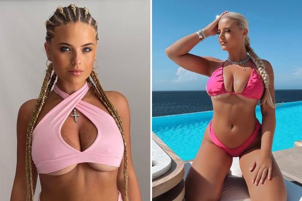 丰满的戒指女孩 Apollonia Llewellyn 展示了主要的 underboob，因为粉丝们说服装“并没有太多想象空间”
