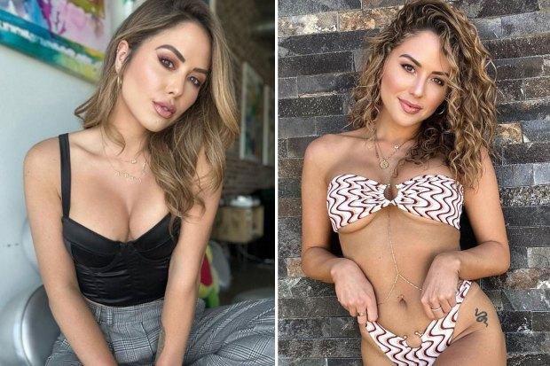 UFC 八角形女孩布兰妮帕尔默 (Brittney Palmer) 穿着低胸上衣让粉丝们大饱眼福，因为她被称为“难以置信的华丽”