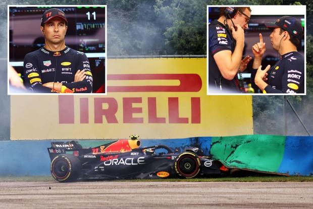 塞尔吉奥·佩雷斯 (Sergio Perez) 在匈牙利大奖赛练习后仅五分钟就发生车祸，在他为自己的工作而奋斗的同时，赛车也变成了废墟