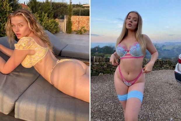 OnlyFans 拳击手安布尔·奥唐纳 (Amber O'Donnell) 穿着比基尼裸露臀部，粉丝们表示他们“着迷”
