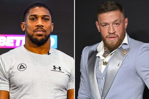 安东尼·约书亚收到康纳·麦格雷戈的惊喜礼物，UFC 传奇人物在海伦纽斯比赛前向英国人发送信息