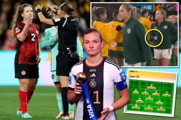 女足世界杯上七个有争议和尴尬的时刻，从握手冷落到X级爆炸和BBC道歉