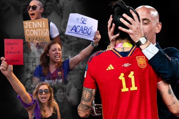 臭名昭著的世界杯之吻如何成为西班牙的 MeToo 时刻，引发大规模辞职，甚至绝食抗议