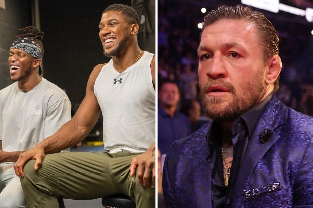 安东尼·约书亚 (Anthony Joshua) 在支持 YouTube 明星后，公开谈论康纳·麦格雷戈 (Conor McGregor) 与 KSI 的怪异“牛肉”