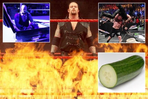 我是一位 WWE 传奇人物，曾走过火海、被活埋、撞破桌子……但我害怕黄瓜