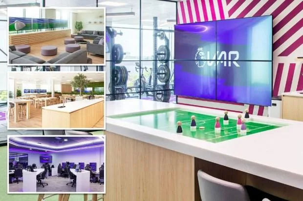 耗资 100 万英镑的“未来派”VAR 中心，配有台球桌和按摩区，前英超裁判将其斥为“度假营”