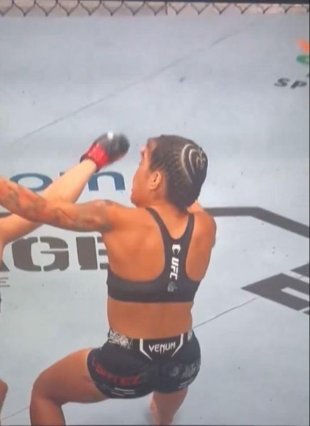 观看 UFC 明星 Rose Namajunas 在前所未有的时刻将 Tracy Cortez 的睫毛飞过八角形