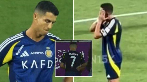 观看克里斯蒂亚诺·罗纳尔多 (Cristiano Ronaldo) 冲出球场并在他的阿尔纳斯尔队惨败后拒绝接受亚军奖牌