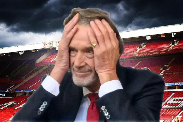 曼联联合所有者吉姆·拉特克利夫爵士（Jim Ratcliffe）的财富下跌超过60亿英镑