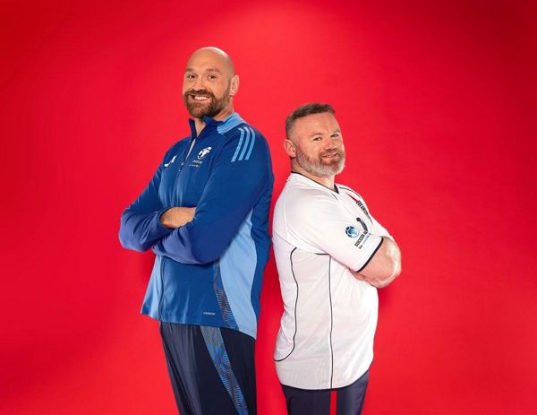 足球援助2025年：泰森·弗里（Tyson Fury）在慈善比赛中首次亮相，韦恩·鲁尼（Wayne Rooney）领导英格兰