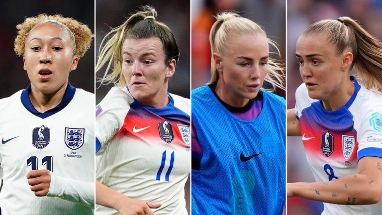英格兰女足 2025 年欧洲杯阵容：萨丽娜·维格曼的体能问题超越了劳伦·詹姆斯、劳伦·汉普、亚历克斯·格林伍德和乔治亚·斯坦威