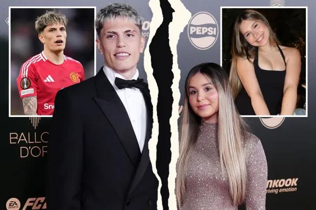 亚历杭德罗·加纳乔（Alejandro Garnacho）似乎与女友和妈妈分裂给一岁儿子，因为她在Instagram上取消关注他