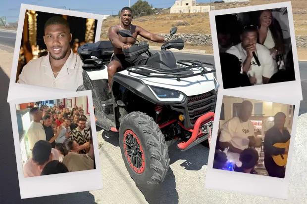 在安东尼·约书亚（Anthony Joshua）的野生mykonos果园中