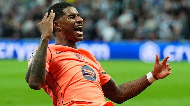 马库斯·拉什福德（Marcus Rashford）：曼彻斯特联队的贷款人赞扬巴塞罗那在与纽卡斯尔的双打之后成为“更好的球员”