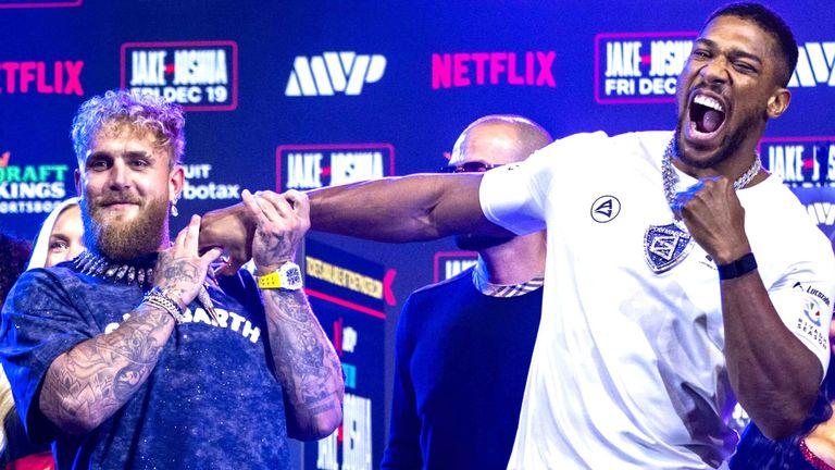 杰克·保罗 (Jake Paul) 对阵 安东尼·约书亚 (Anthony Joshua)：YouTube 明星和英国重量级拳手在比赛前激烈争吵