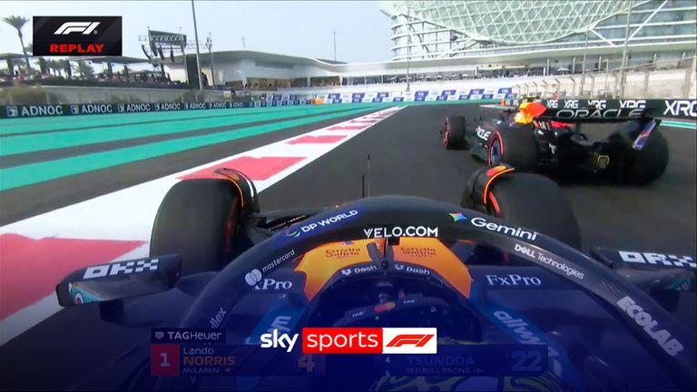 阿布扎比大奖赛：乔治·拉塞尔击败冠军争夺者兰多·诺里斯、马克斯·维斯塔潘，刘易斯·汉密尔顿在最后练习中撞车