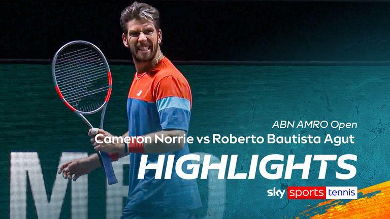 ATP巡回赛：卡梅伦·诺里在鹿特丹举行的AMRO公开赛上直落两盘击败罗伯托·包蒂斯塔·阿古特晋级16强