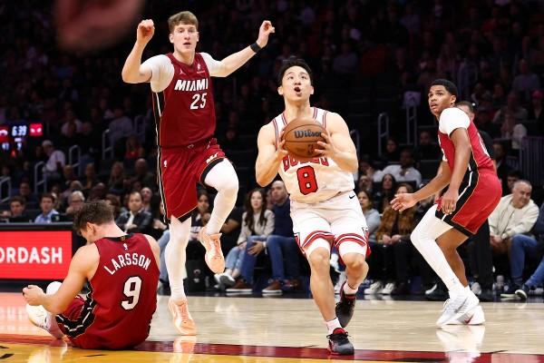 公牛扑熄热火 河村勇辉首度上阵